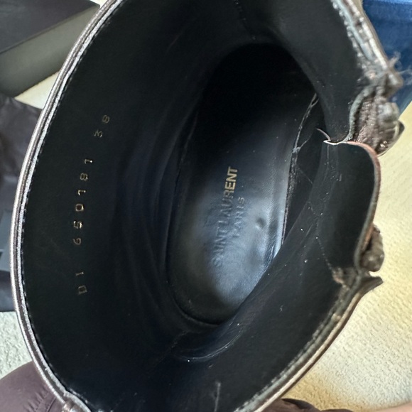 Saint Laurent West 45 Booties in Ebano - Picture 6 of 12